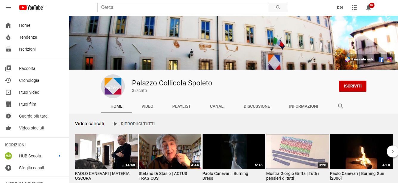Sbarchiamo su youtube
