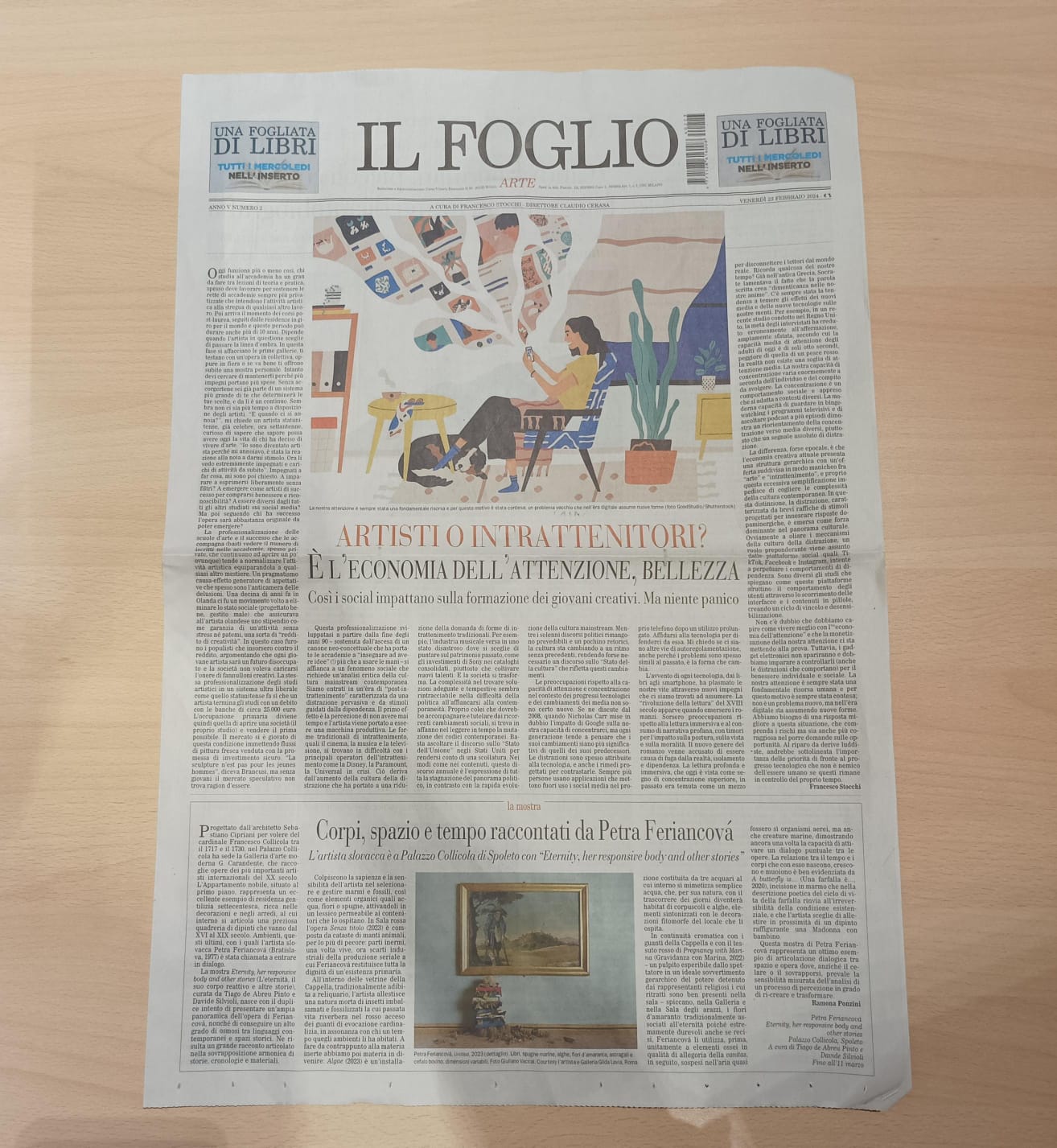 Articoli dedicati all’arte in mostra a Palazzo Collicola