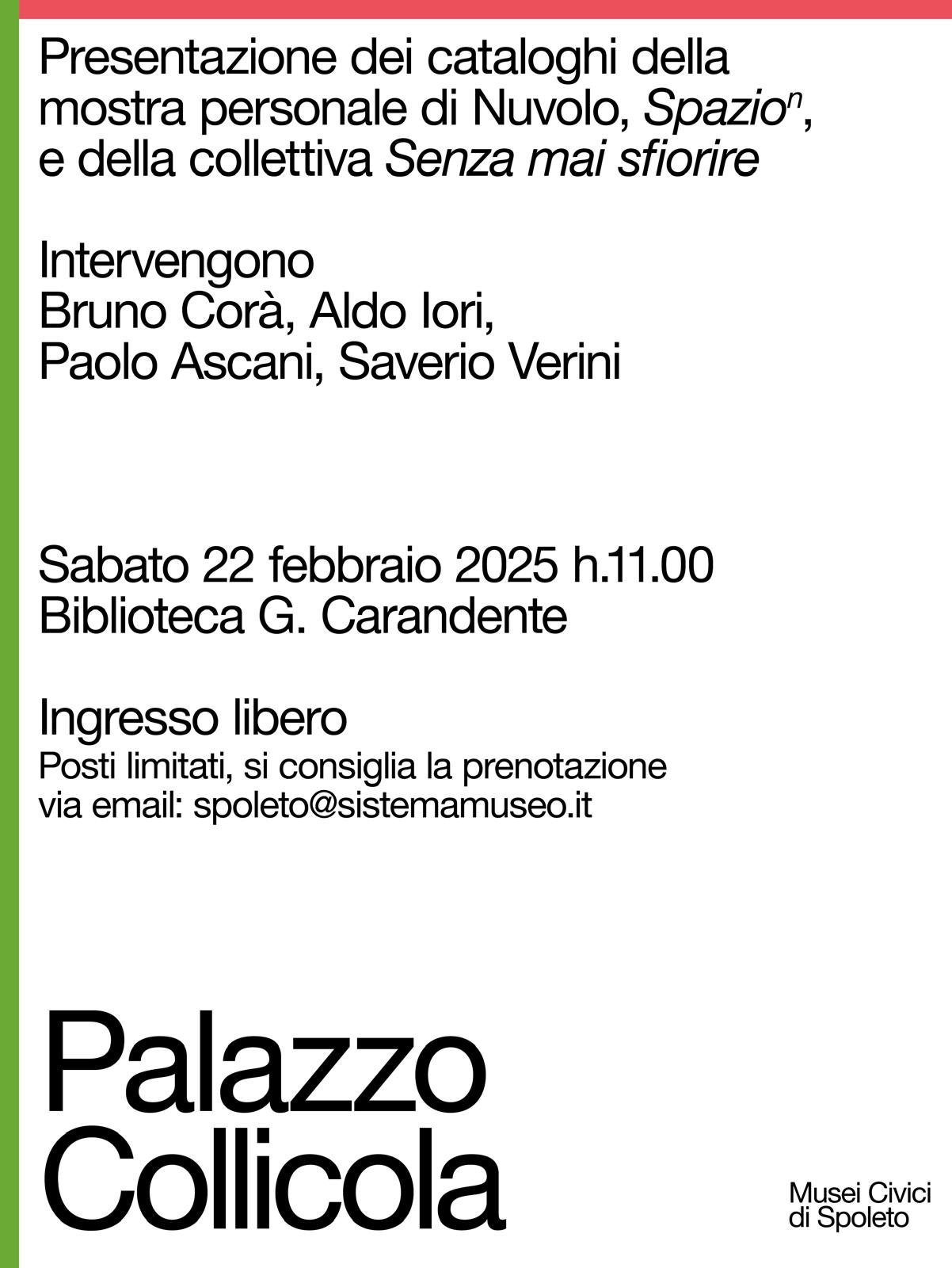 Presentazione cataloghi sabato 22 febbraio alle ore 11